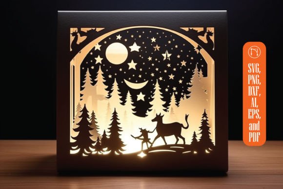 3D SVG Christmas Lightbox Review