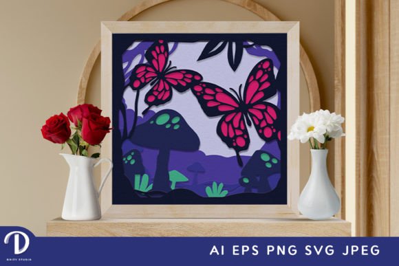 Butterflies in the Mushroom Forest: 3D SVG Review