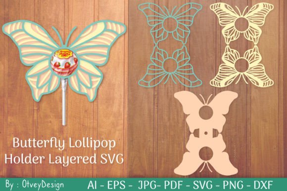 Butterfly Lollipop Holders Layered SVG Review