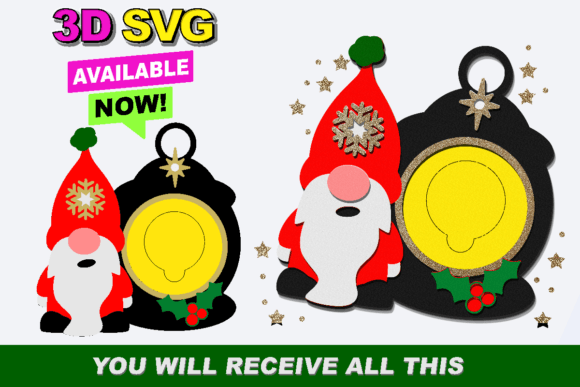 Candy Holder Gnome: A 3D SVG for Christmas