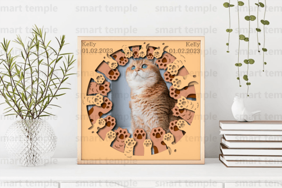 Cat and Paws Photo Frame Cricut: 3D SVG Review