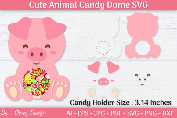 Cute Animals Candy Dome Holder SVG: 3D Paper Toys Review