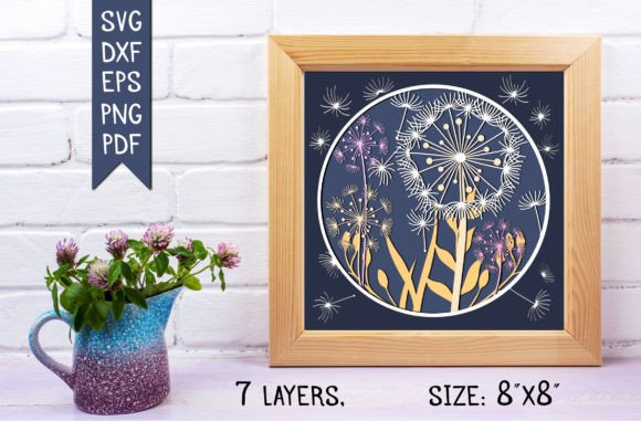 Dandelion 3D SVG for Shadow Boxes Review