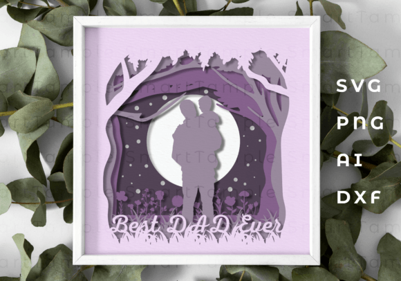 Fathers Day Shadow Box Svg: 3D SVG & Shadow Boxes