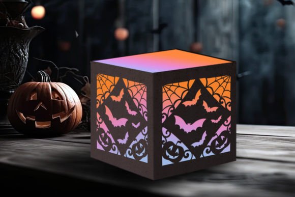Halloween Bats and Pumpkins Tealight 3D SVG Review