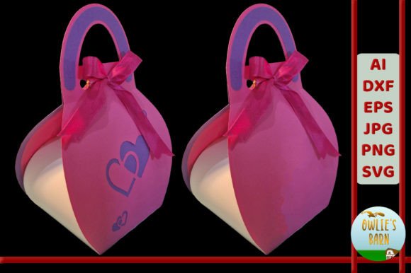 Handbag Shaped Cupcake Box: 3D SVG Freebies Review