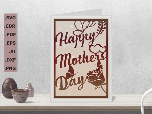 Happy Mothers Day Card SVG 3 Envelope Review