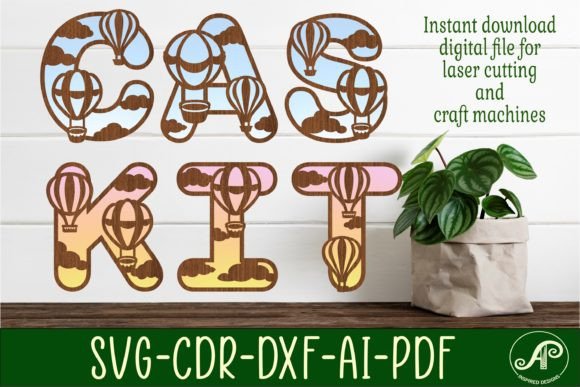 Hot Air Balloon Letters: 3D SVG Shapes Review