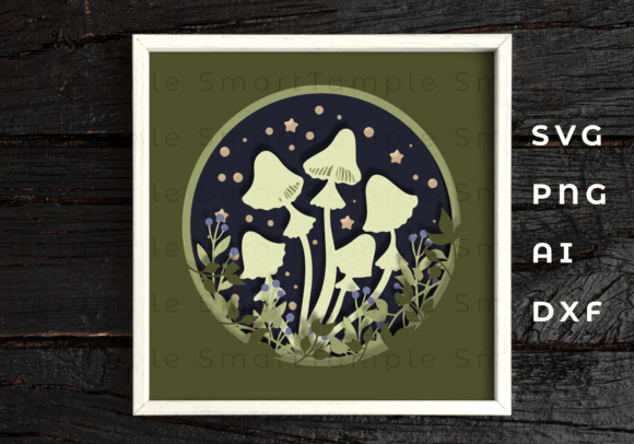 Mushroom Multilayer Shadow Box SVG Review