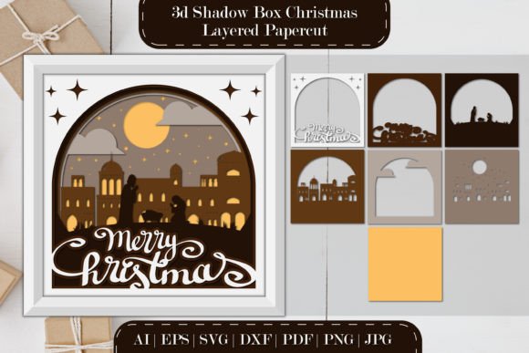 Nativity Scene Christmas Layered Papercut Review