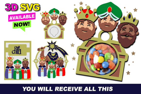 Reyes Magos Candy Holder: 3D SVG Shapes Review