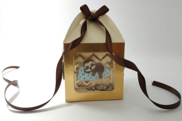 Shaker Box Sloth Baby Boy: A 3D SVG Review