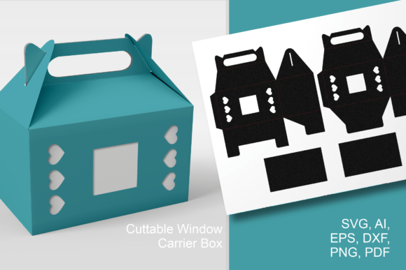 Square N Hearts Gable Window Favor Box: 3D SVG Shapes Review