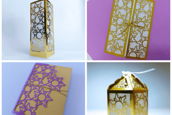 Sun Wedding Set: 3D SVG Sets for Branding