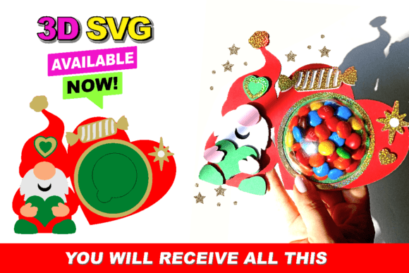 Valentines at Christmas 3D SVG Review