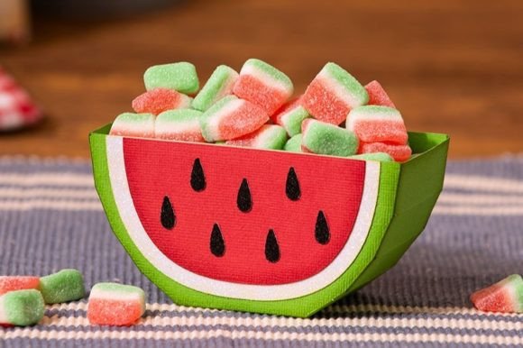 Watermelon Snack Bowl: 3D SVG Freebies Review